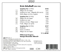 Erwin Schulhoff (1894-1942) • Symphonies 1-3 CD