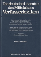Die deutsche Literatur des Mittelalters. Verfasserlexikon...