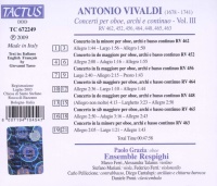 Antonio Vivaldi (1678-1741) • Concerti per oboe, archi e continuo - Vol. III CD