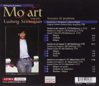 Wolfgang Amadeus Mozart (1756-1791) • Sonates Volume 1 CD • Ludwig Sémerjian