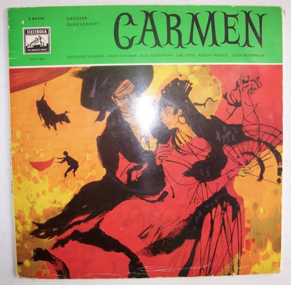 Georges Bizet (1838-1875) • Carmen LP • Sieglinde Wagner, Anny Schlemm