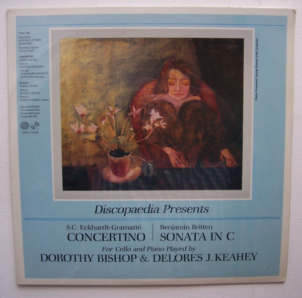 Sophie-Carmen Eckhardt-Gramatté (1899-1974) • Concertino LP • Dorothy Bishop