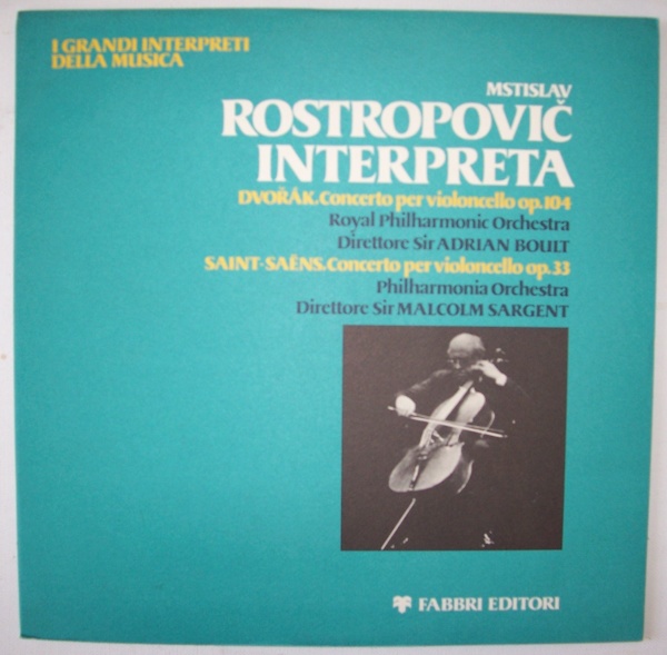 Mstislav Rostropovich • Dvorak & Saint-Saens - Concertos for Violoncello LP