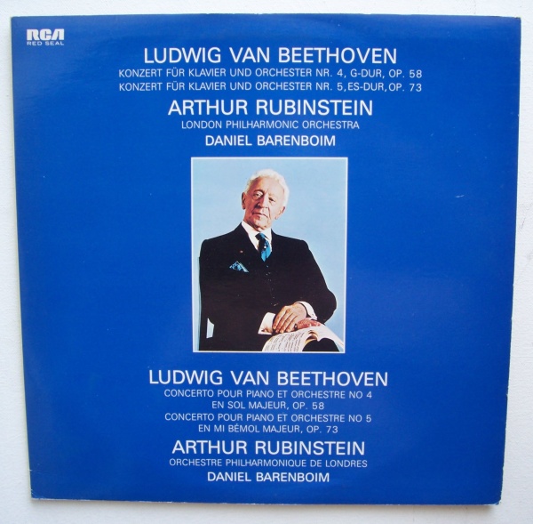 Artur Rubinstein: Beethoven (1770-1827) - Klavierkonzerte Nr. 4 und 5 2 LPs
