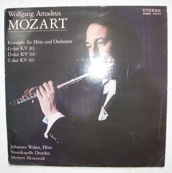 Johannes Walter: Mozart (1756-1791) • Konzerte für Flöte und Orchester LP