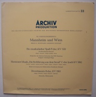 Mannheim und Wien • Wolfgang Amadeus Mozart LP