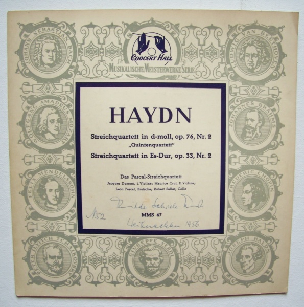 Joseph Haydn (1732-1809) • Quintenquartett 10" • Pascal-Streichquartett