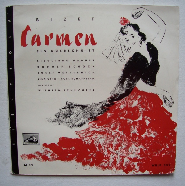 Georges Bizet (1838-1875) • Carmen 10" • Sieglinde Wagner