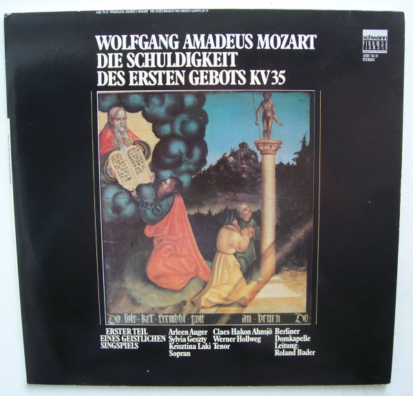 Mozart (1756-1791) • Die Schuldigkeit des Ersten Gebots KV 35 2 LPs