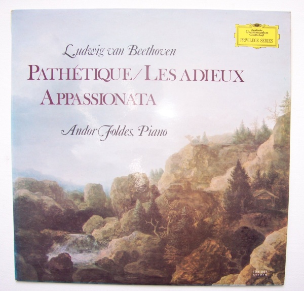 Ludwig van Beethoven (1770-1827) • Pathétique, Les Adieux, Appassionata LP • Andor Foldes