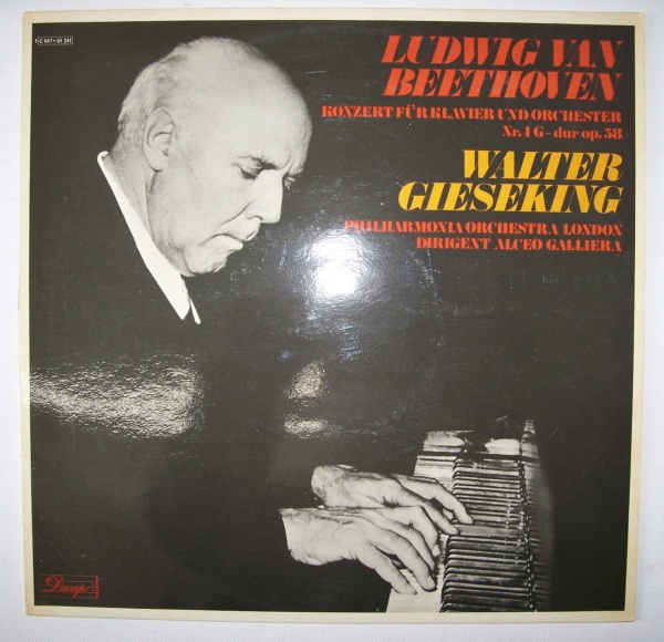 Walter Gieseking: Beethoven (1770-1827) • Konzert für Klavier und Orchester Nr. 4 LP