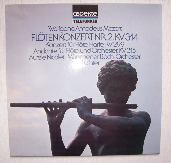 Mozart (1756-1791) • Flötenkonzert Nr. 2 KV 314 LP • Aurèle Nicolet