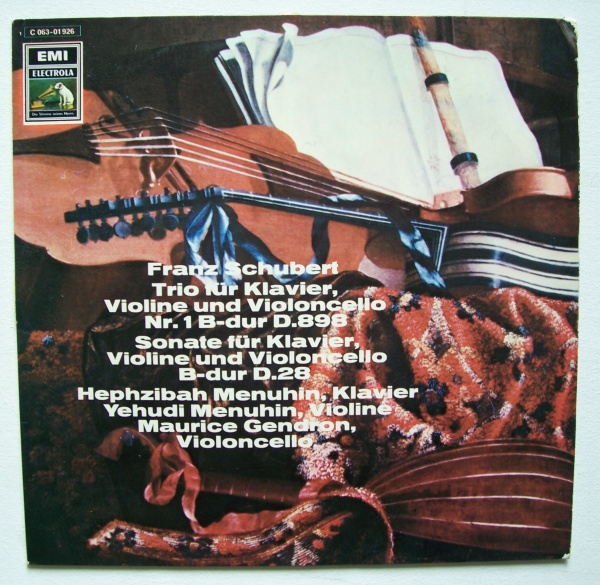 Franz Schubert (1797-1828) • Trio für Klavier, Violine und Violoncello Nr. 1 B-Dur LP