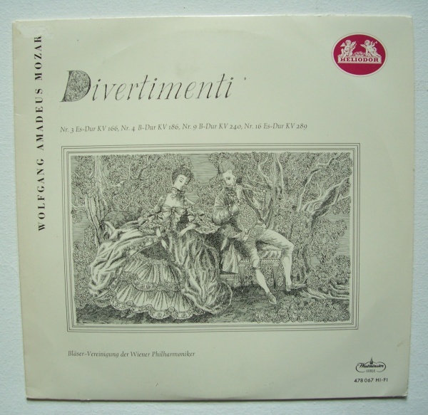 Wolfgang Amadeus Mozart (1756-1791) • Divertimenti LP