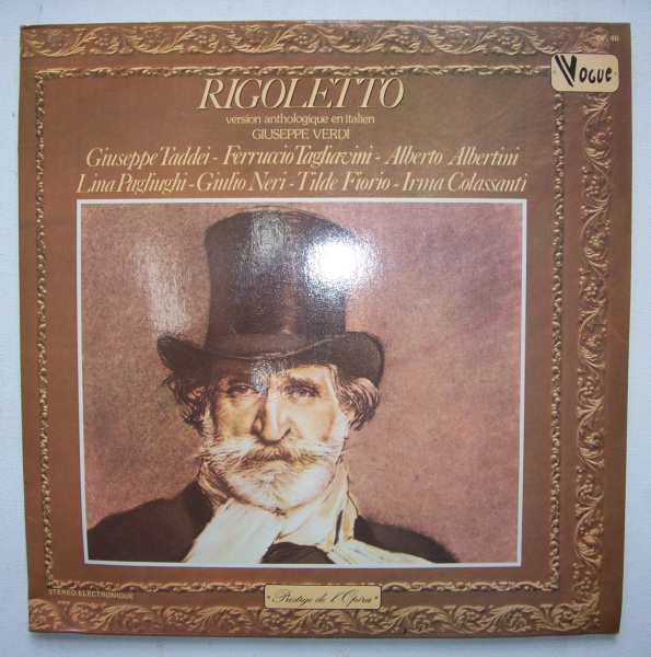 Giuseppe Verdi (1813-1901) • Rigoletto 2 LPs • Giuseppe Taddei