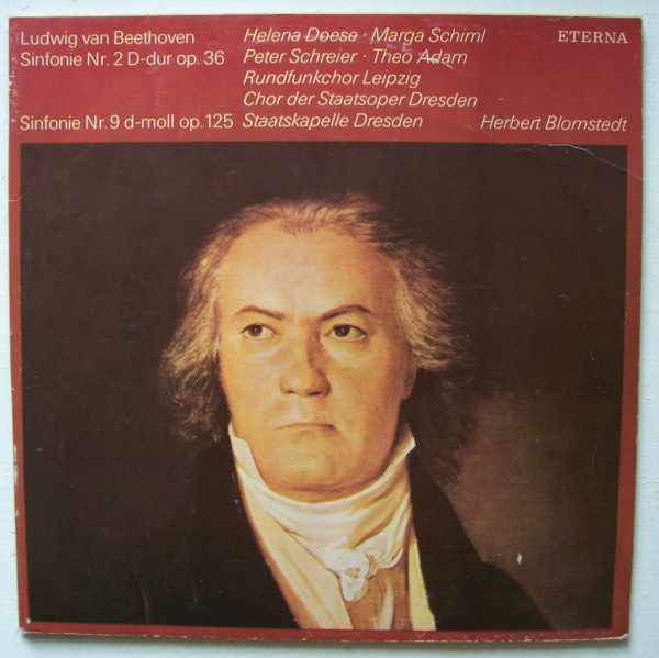 Beethoven (1770-1827) • Sinfonien Nr. 2 & Nr. 9 2 LPs • Herbert Blomstedt