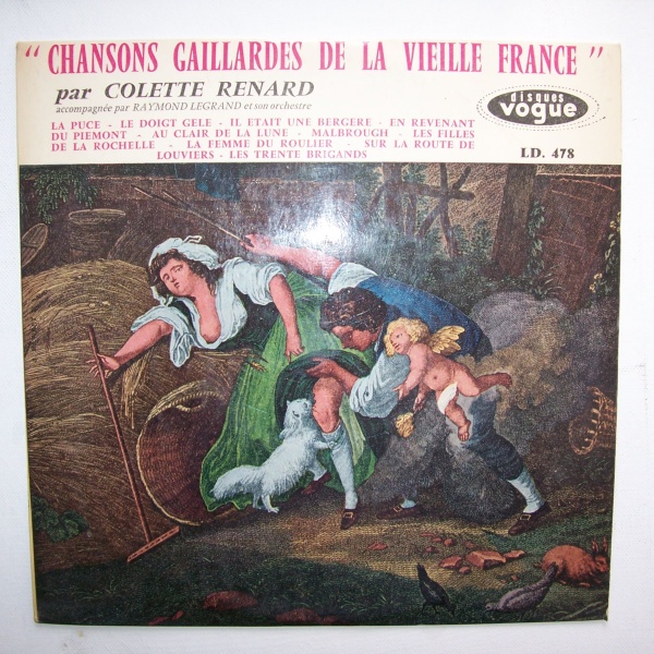 Colette Renard - Chansons Gaillardes de la vieille France 10"