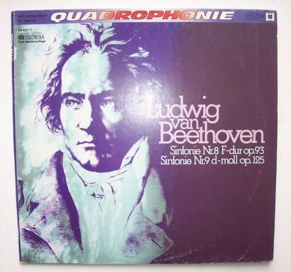 Ludwig van Beethoven (1770-1827) • Sinfonie Nr. 8 & Nr. 9 2 LPs • Quadrophonie