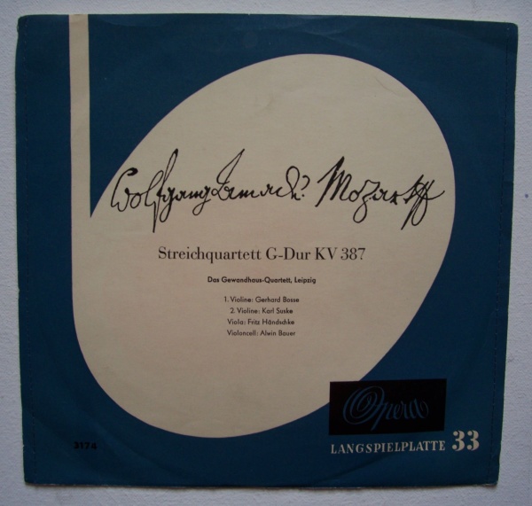 Mozart (1756-1791) • Streichquartett G-Dur KV 387 10" • Karl Suske