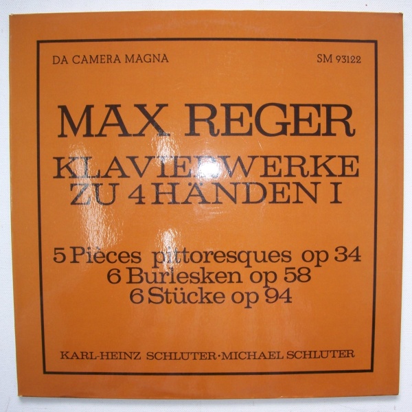 Max Reger (1873-1916) • Klavierwerke zu 4 Händen I LP